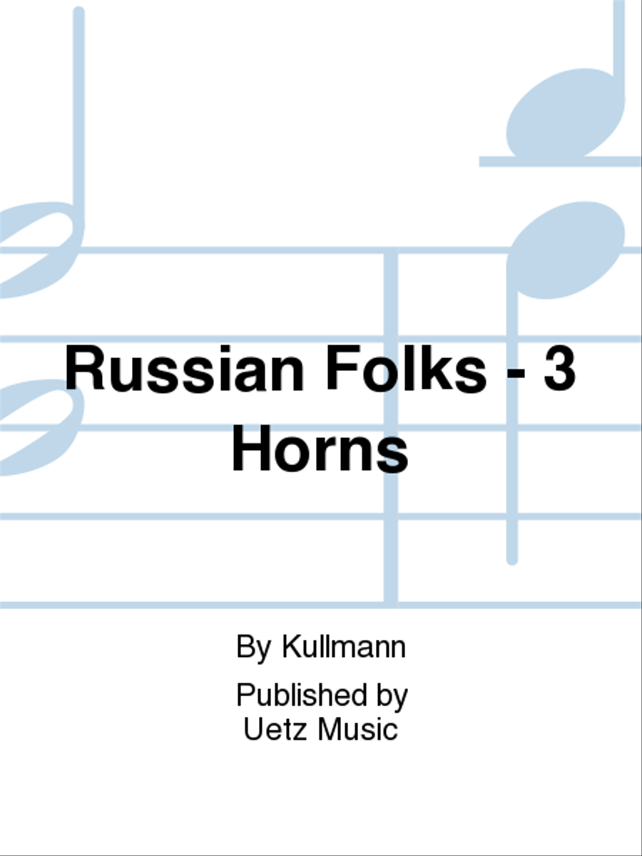 Russian Folks - 3 Horns Woodwind Trio scores gallery preview page 1