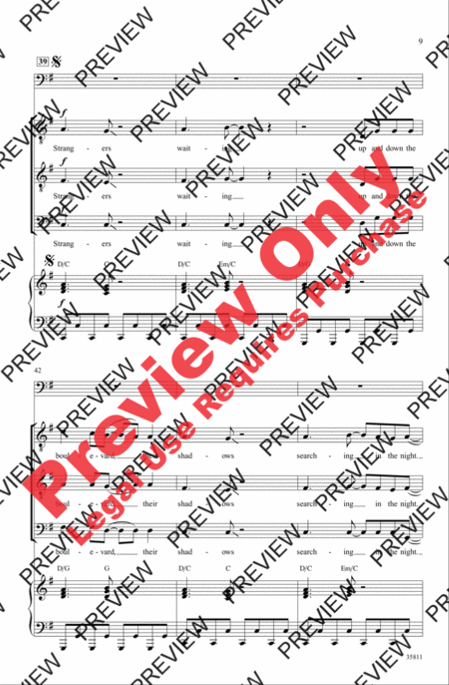 Don't Stop Believin' Men's Choir scores gallery preview page 9
