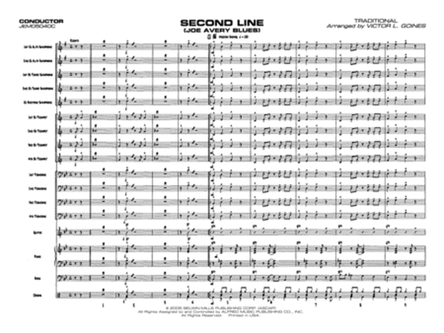 Second Line (Joe Avery Blues): Score