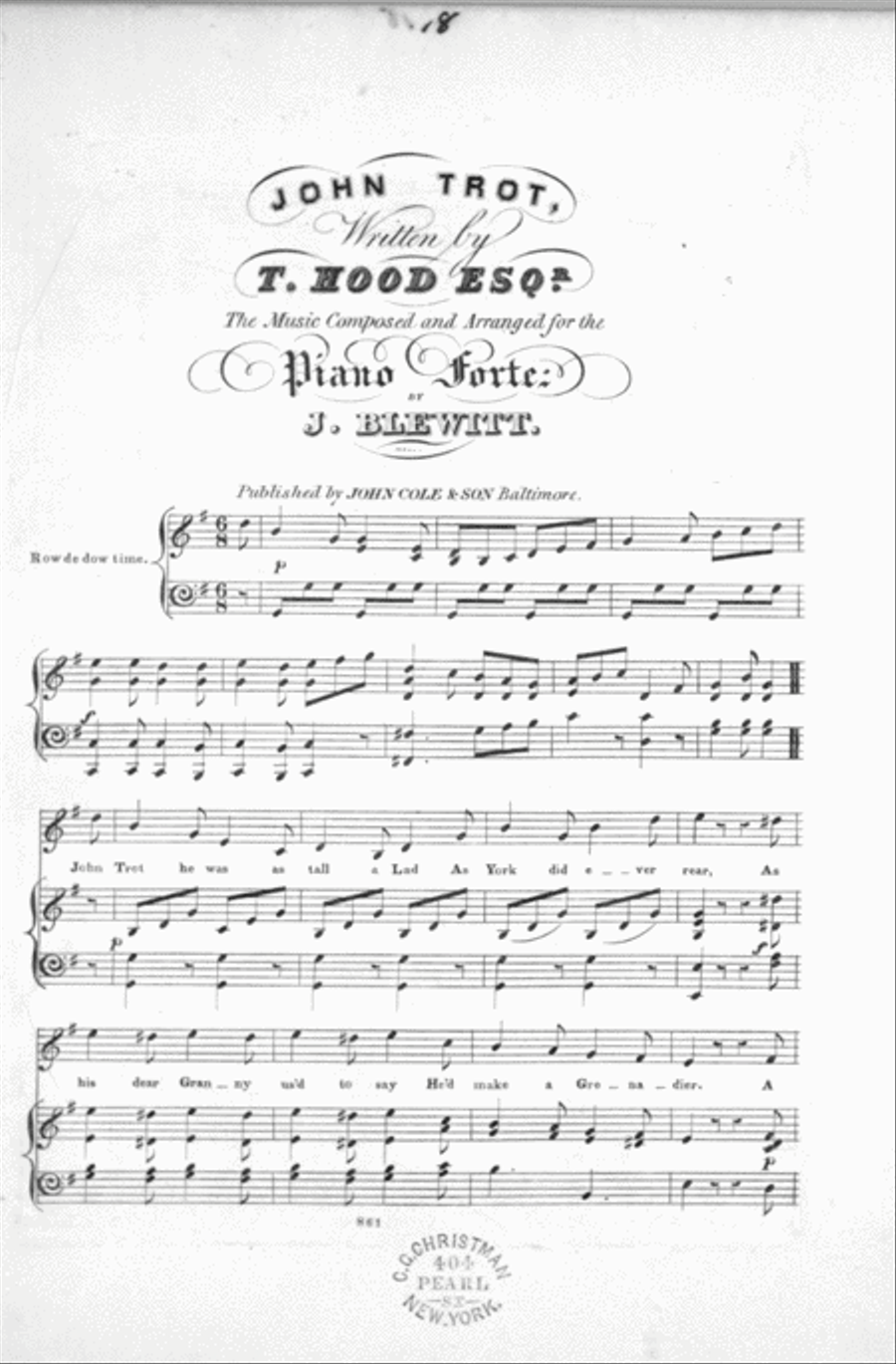 John Trot Voice scores gallery preview page 1