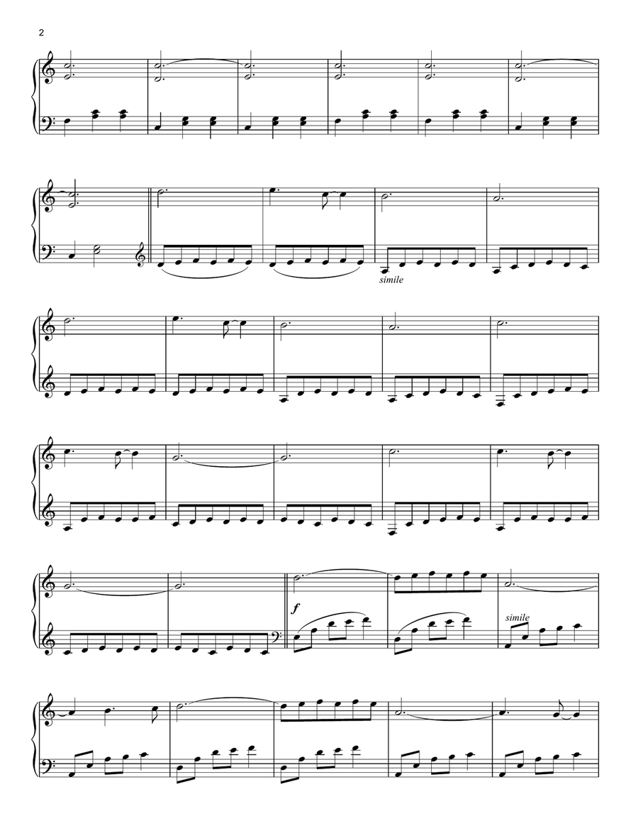 La Valse D'Amelie Piano Solo scores gallery preview page 2