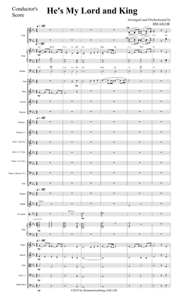 He’s My Lord and King (Conductor Score)
