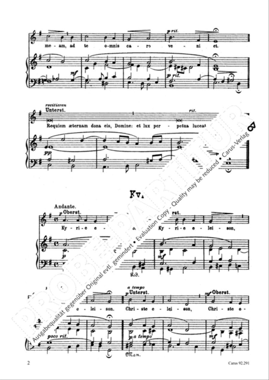 Requiem Unison Choir scores gallery preview page 3