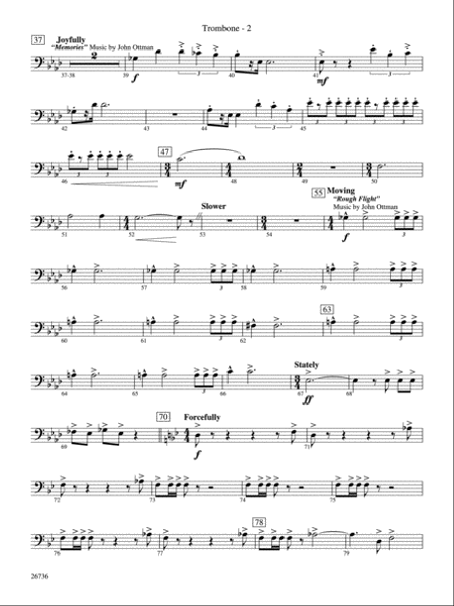 Superman Returns: 1st Trombone Concert Band scores gallery preview page 2
