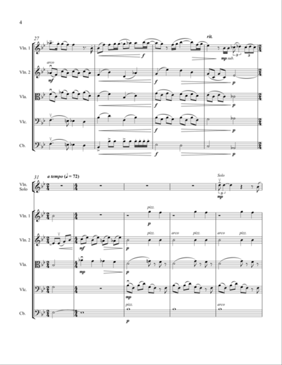 Bohemian Rhapsody String Orchestra scores gallery preview page 6