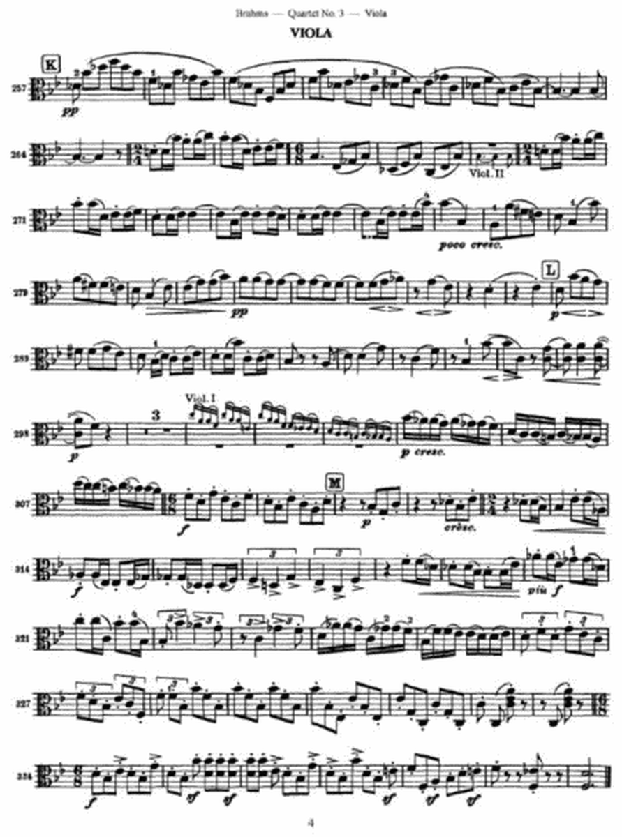 Brahms - Quartet No. 3 Op. 67