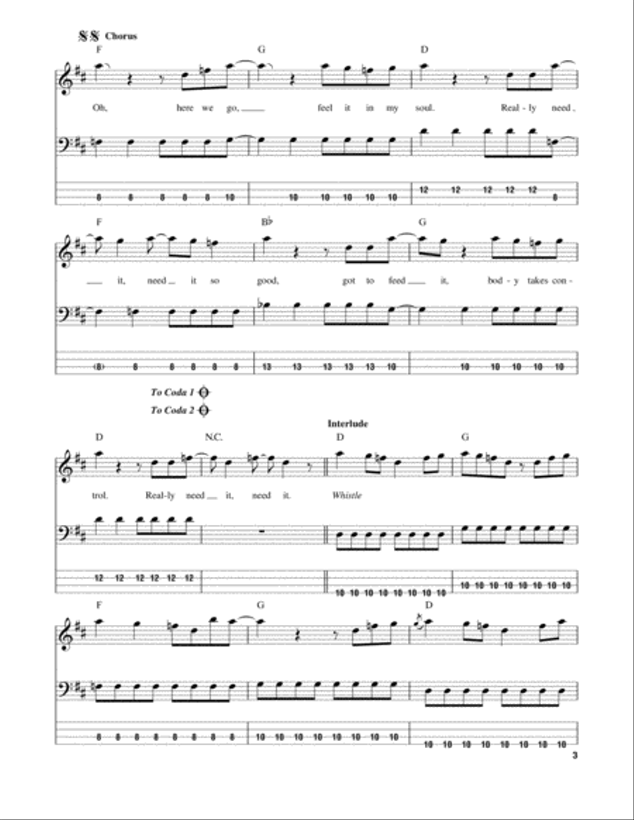 The Walker The Walker Guitar Tablature scores gallery preview page 3