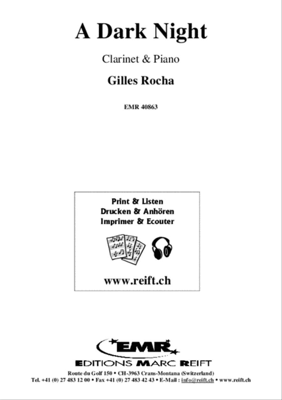 A Dark Night Clarinet Solo scores gallery preview page 2