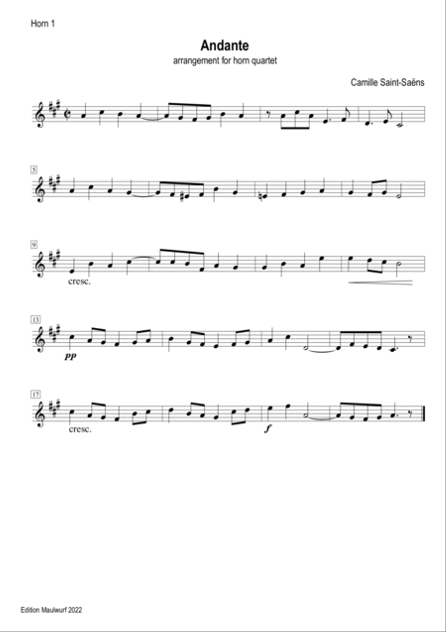 Andante Andante Brass Quartet scores gallery preview page 2