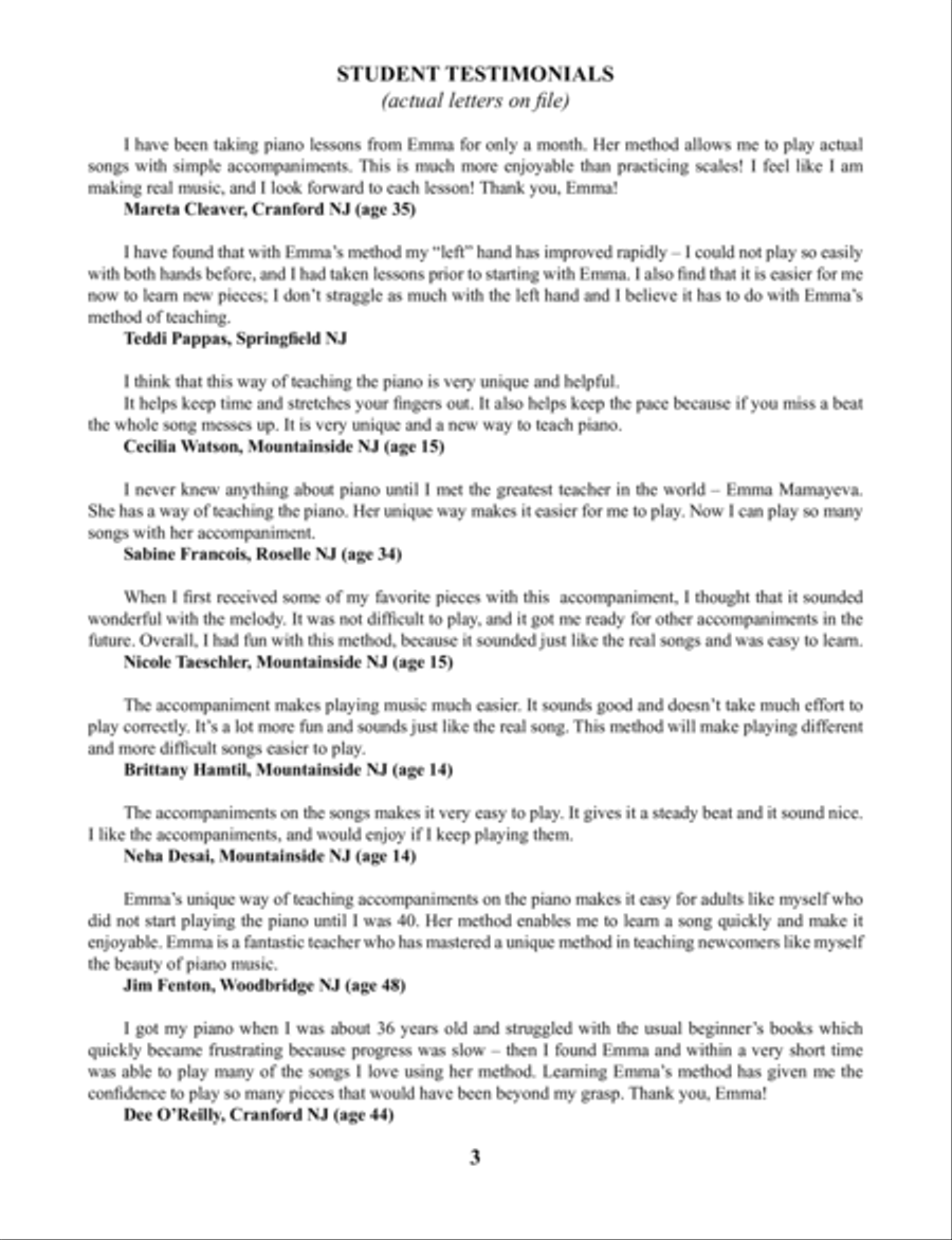 Play Along with Emma Method Book 2 Voice scores gallery preview page 4