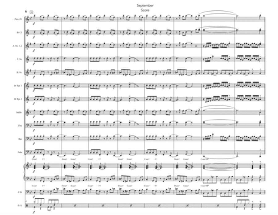 September Marching Band scores gallery preview page 6