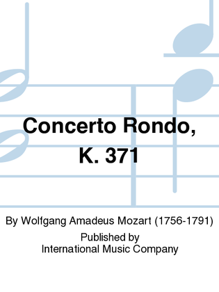Book cover for Concerto Rondo, K. 371 (Horn In E Flat)