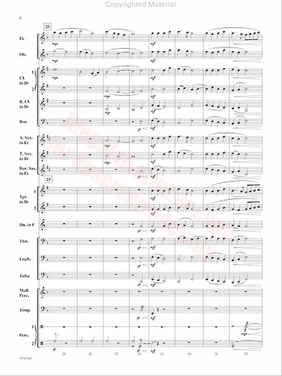 Angels in the Bleak Midwinter Concert Band scores gallery preview page 7
