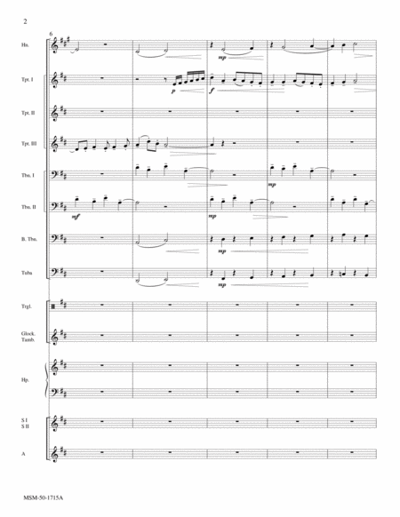 Shepherds, Run Along/Przybieżeli do Betlejem pasterze (Downloadable SSA Brass Ensemble Score)