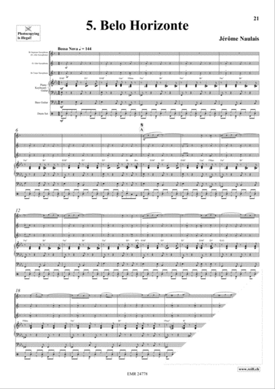 Play With Your Band Volume 1 Saxophone Ensemble scores gallery preview page 8