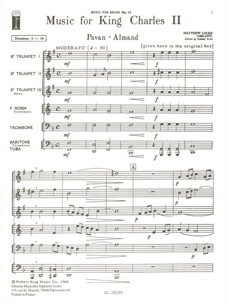 Music For King Charles II - Brass Sextet