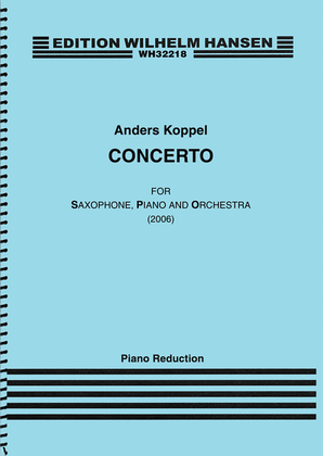 Book cover for Concerto for Saxophone, Piano and Orchestra