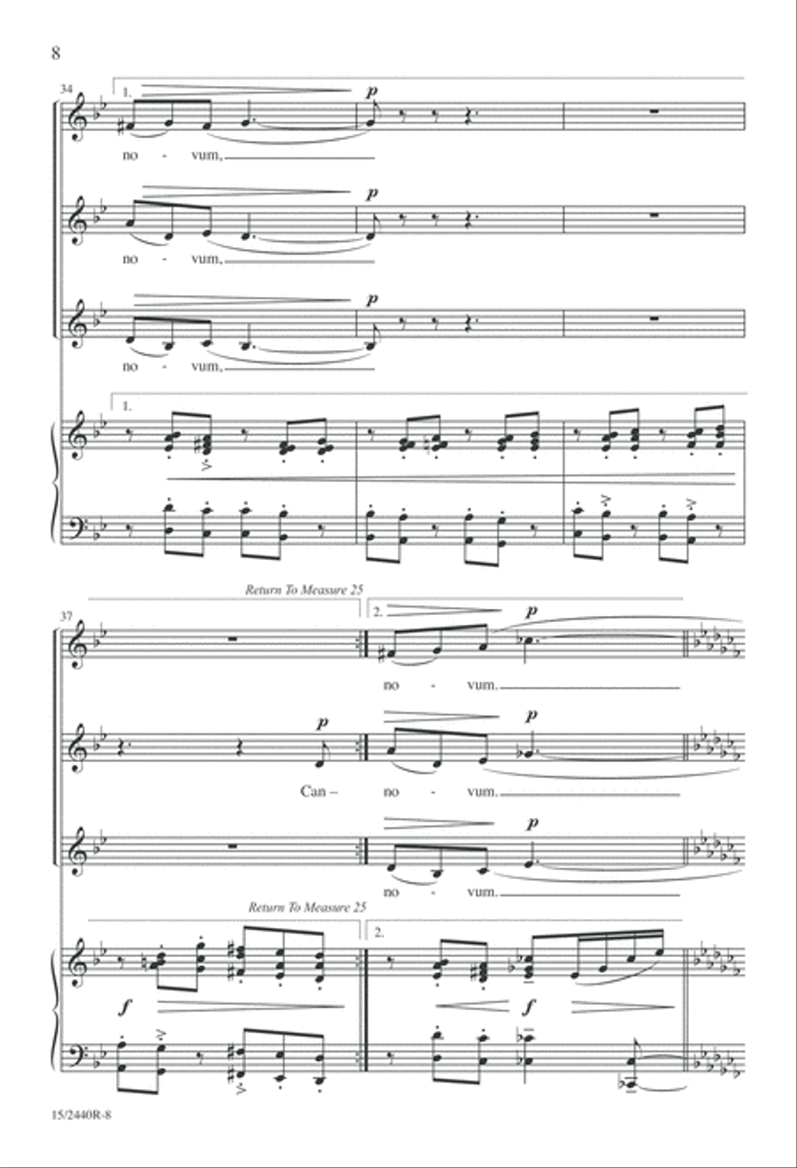 Cantate Domino SSA scores gallery preview page 8