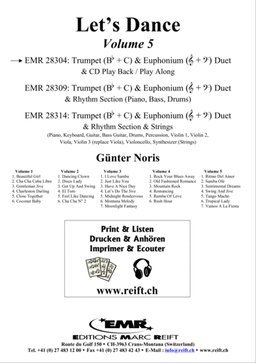 Let's Dance Volume 5 Let's Dance Volume 5 Brass Ensemble scores gallery preview page 2