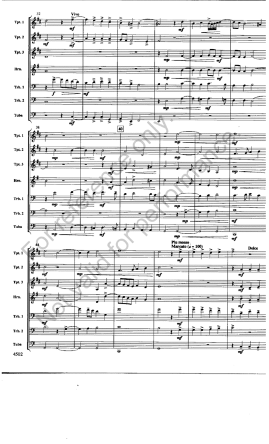 Kyrie, Gloria & Benedictus Chamber Music scores gallery preview page 7