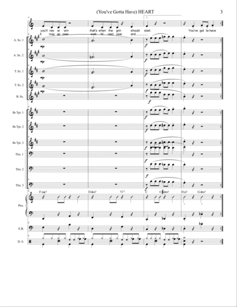 Heart Jazz Ensemble scores gallery preview page 3