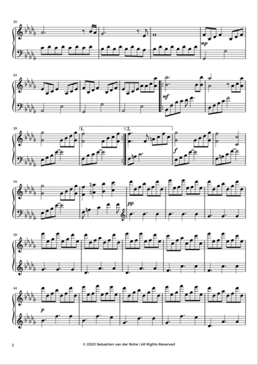 Patience (Courage - Part I) Piano Solo scores gallery preview page 2