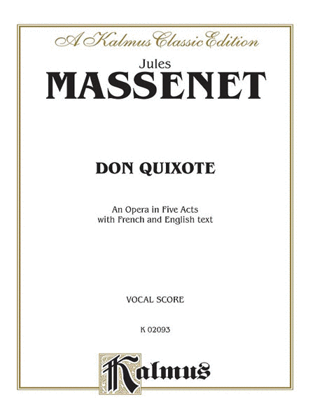Massenet Don Quixote / Vocal Score