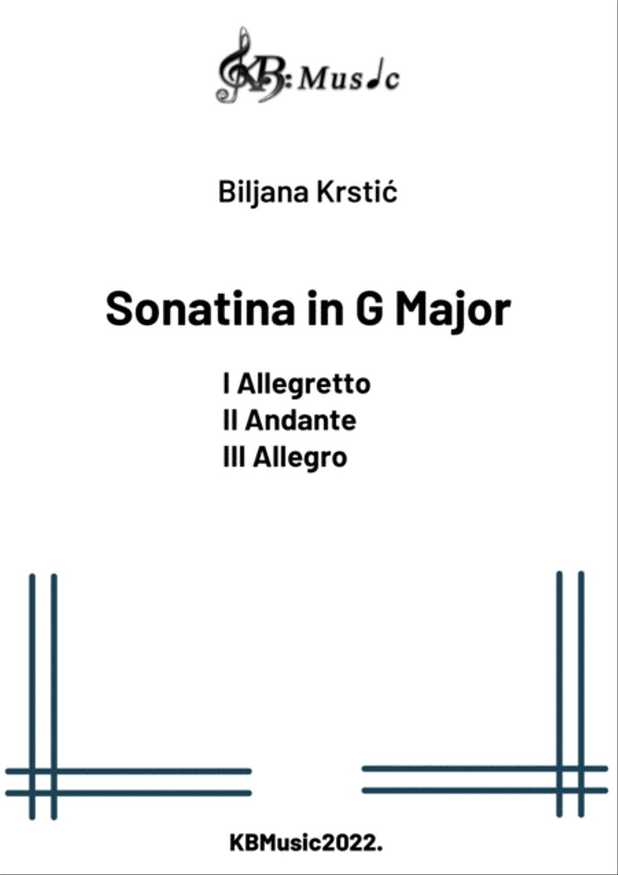 Sonatina in G Major Sonatina in G Major Part scores gallery preview page 2