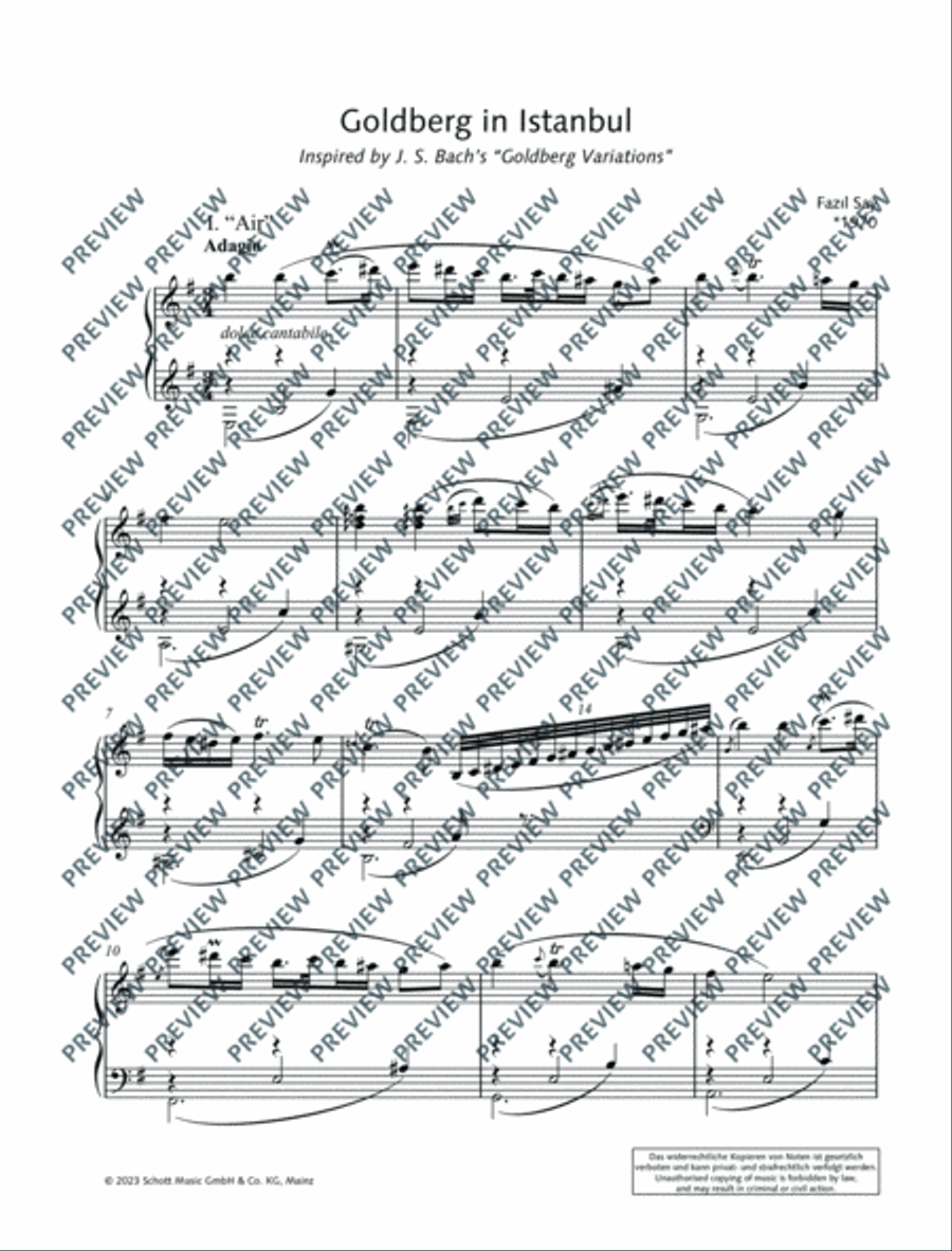 Goldberg in Istanbul Harpsichord scores gallery preview page 5