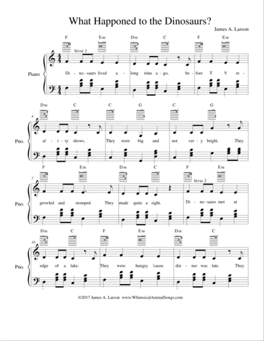 What Happened to the Dinosaurs Voice scores gallery preview page 2