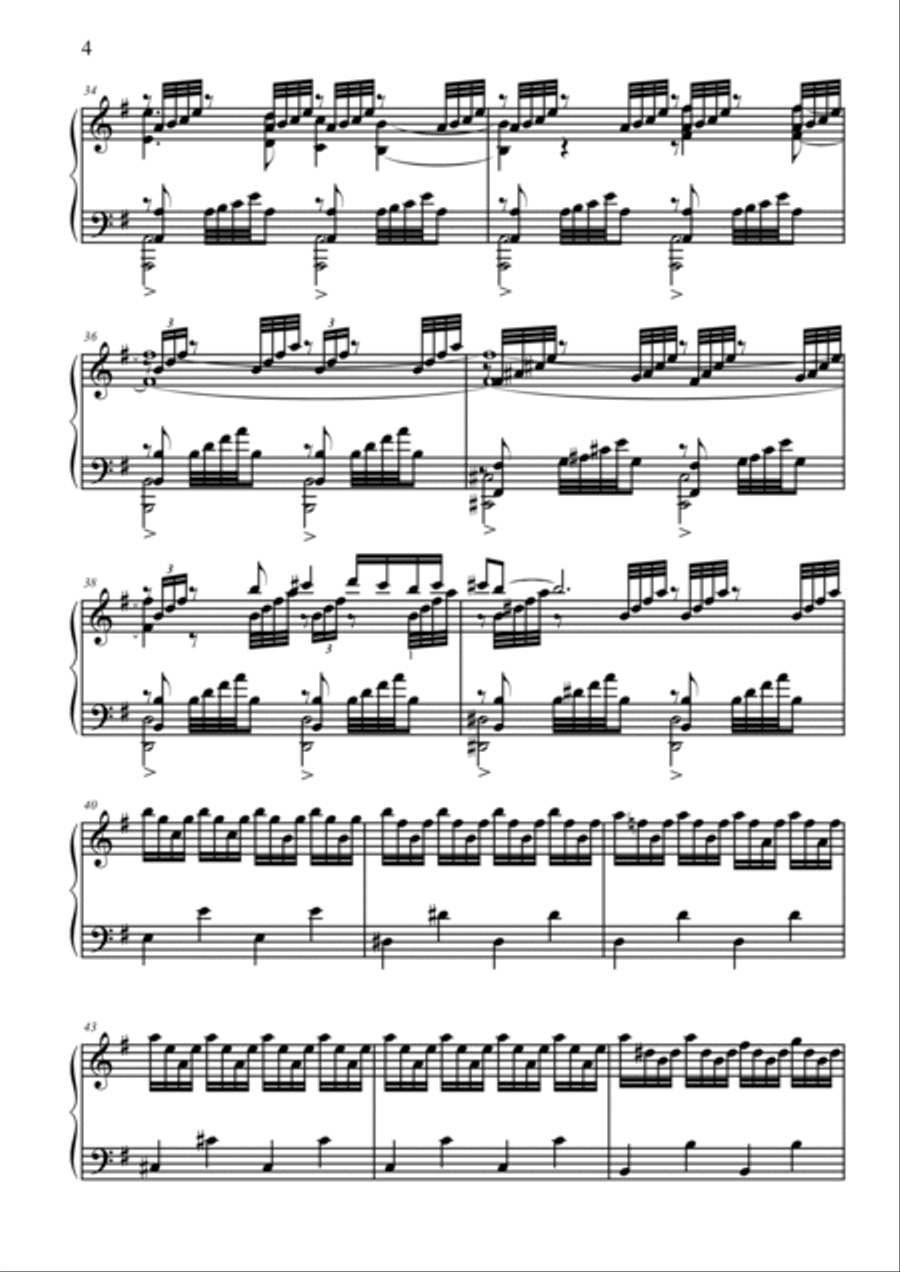 Space Dementia Piano Solo scores gallery preview page 4
