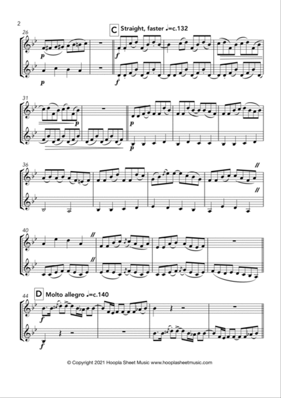 Yankee Doodle Doodles Brass Duet scores gallery preview page 2