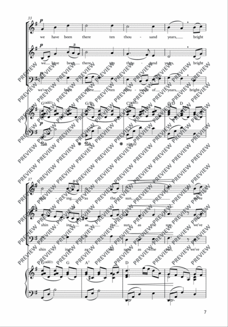 Amazing Grace 3-Part scores gallery preview page 5