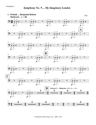 Symphony No. 9 ... My Imaginary London (2013-14) Trombone part 1