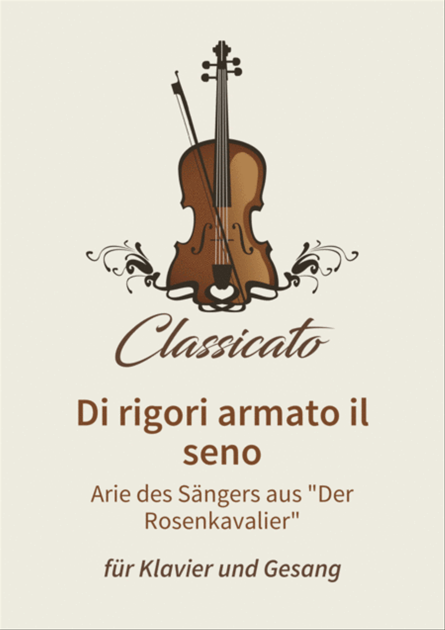 Di rigori armato il seno Piano, Vocal, Guitar scores gallery preview page 1