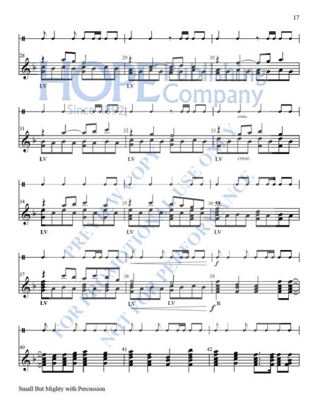 Small But Mighty Vol 4 for 12 Bells with Percussion-Full Score
