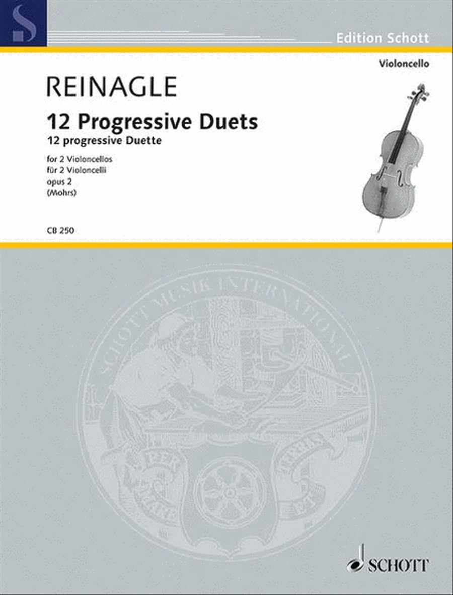12 Progressive Duets Cello scores gallery preview page 1