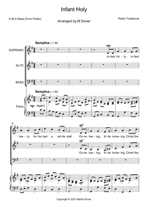 Infant Holy, Infant Lowly - Three part choir - SAB - Upper & Lower Voices