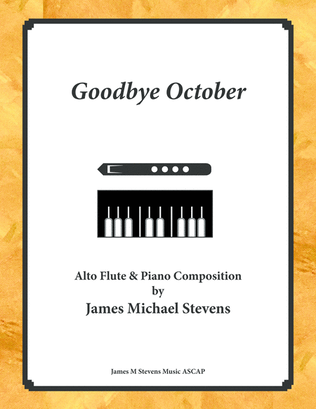 Book cover for Goodbye October - Alto Flute & Piano