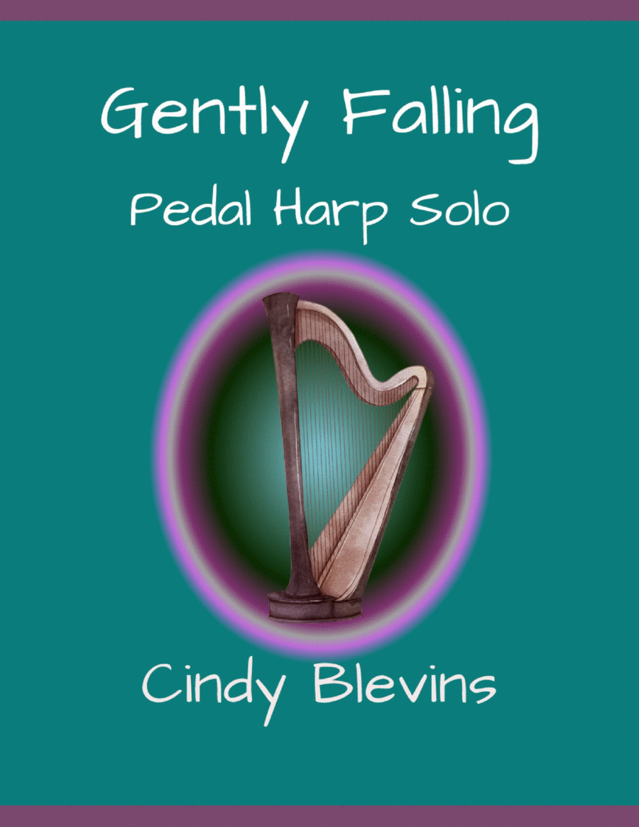 Gently Falling, solo for Pedal Harp Pedal Harp scores gallery preview page 1