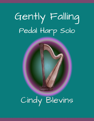 Book cover for Gently Falling, solo for Pedal Harp