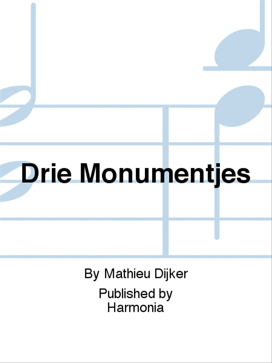 Drie Monumentjes 4-Part scores gallery preview page 1