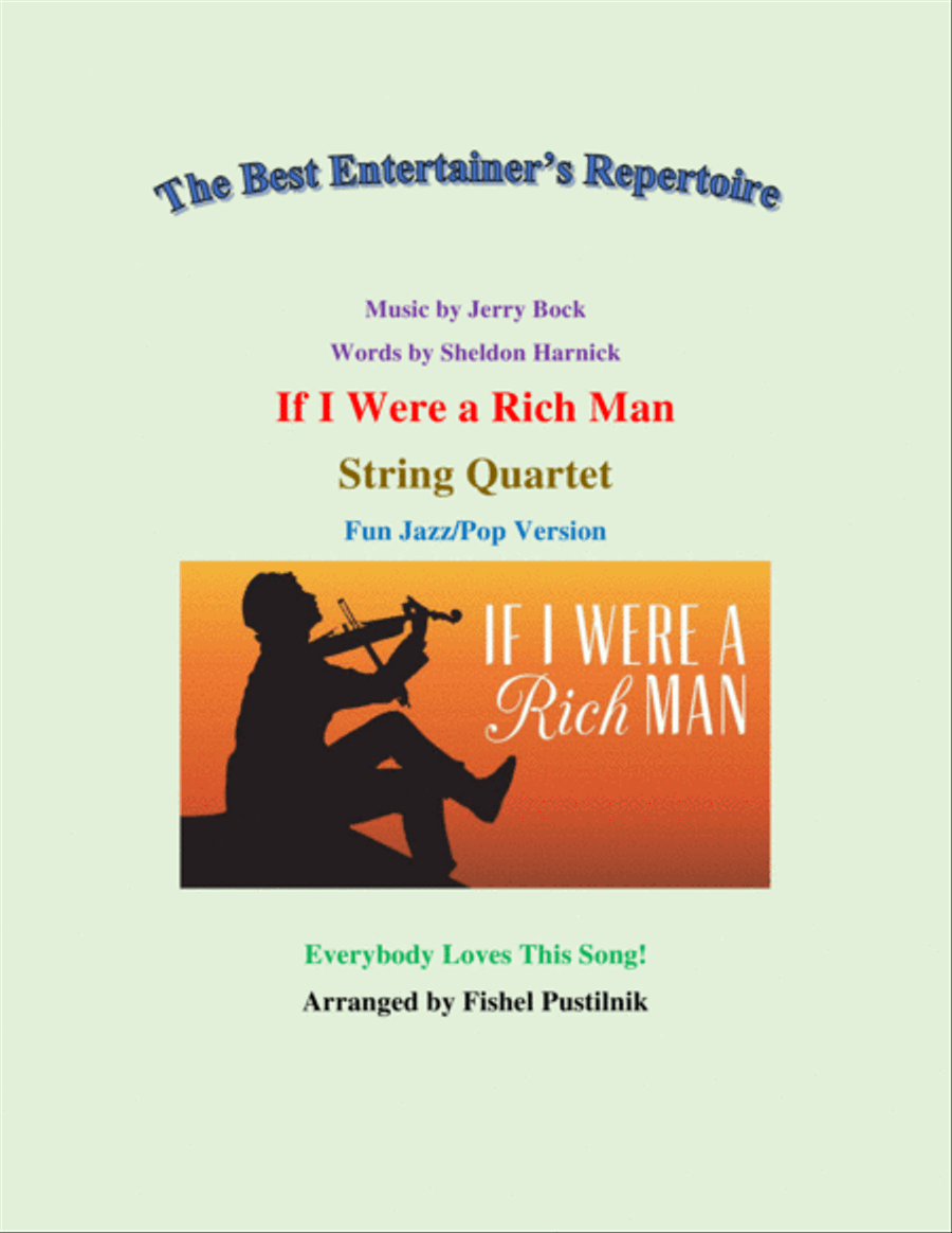 If I Were A Rich Man String Quartet scores gallery preview page 1