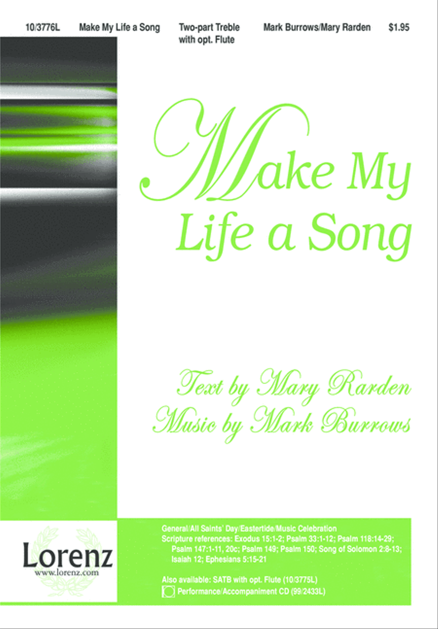 Make My Life a Song 2-Part scores gallery preview page 2