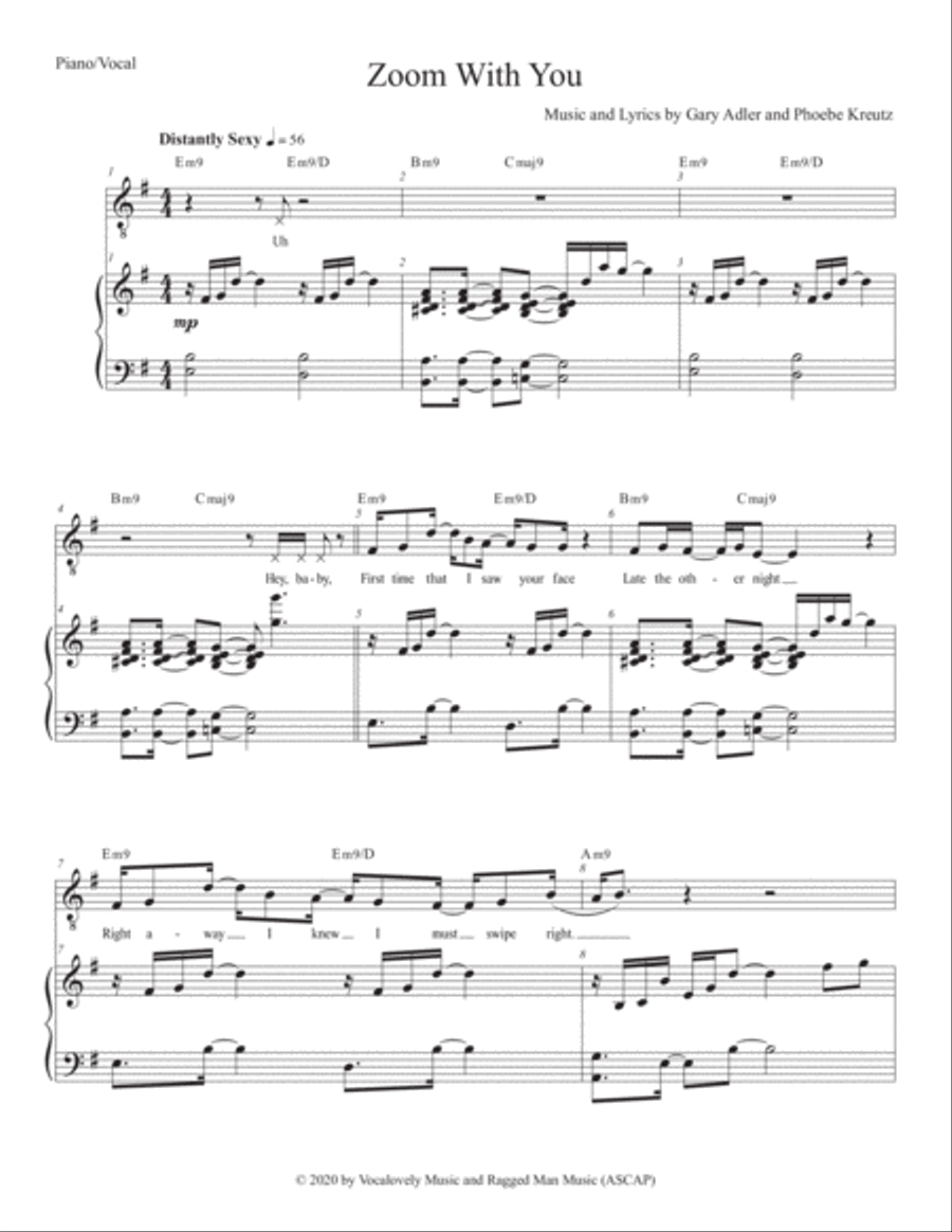 Zoom With You Zoom With You Tenor Voice scores gallery preview page 1