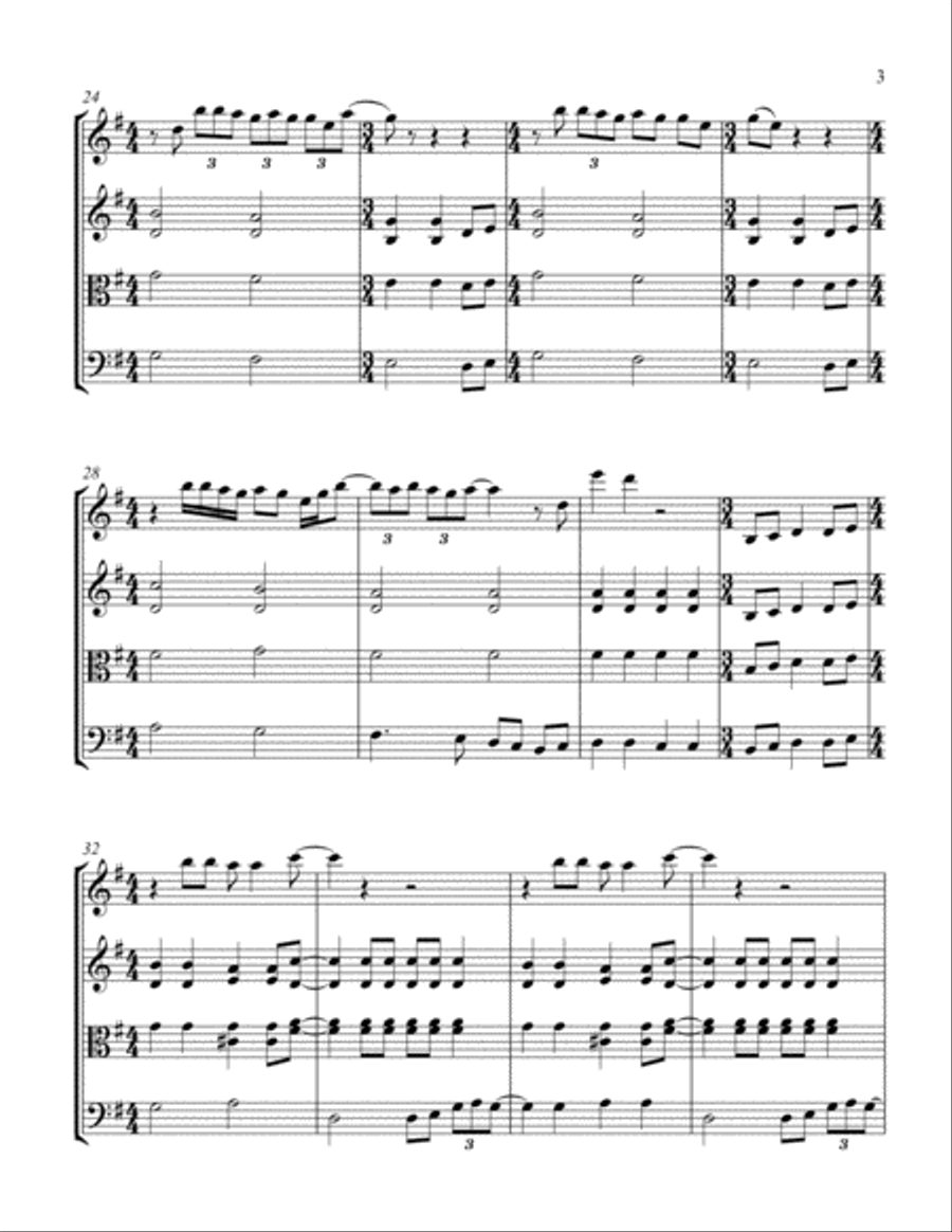 All You Need Is Love String Quartet scores gallery preview page 3