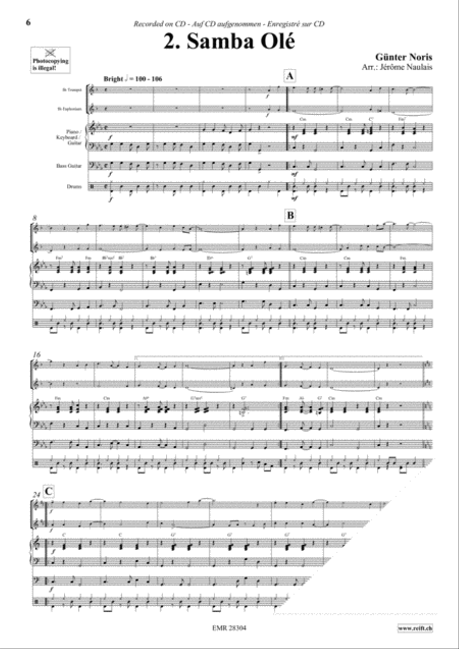 Let's Dance Volume 5 Brass Ensemble scores gallery preview page 4