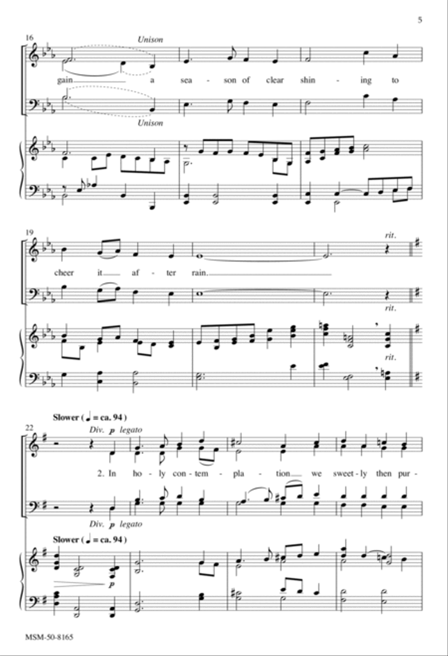 Sometimes a Light Surprises 4-Part scores gallery preview page 4