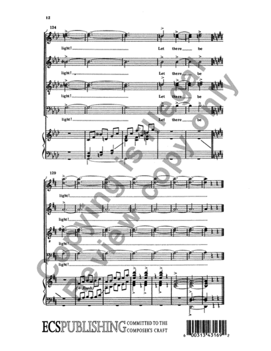 Let There Be Light! (Choral Score) image number null