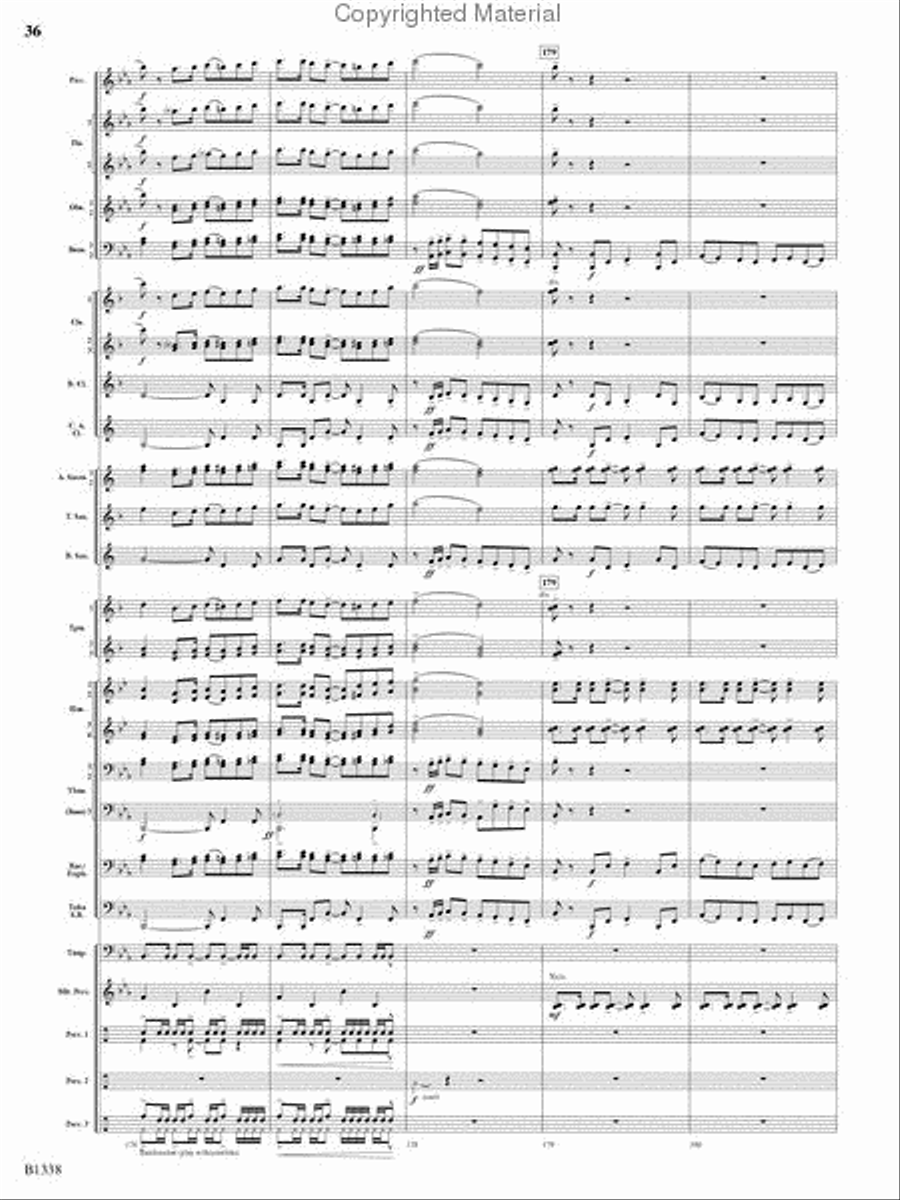 Rock Springs Saga Rock Springs Saga Concert Band scores gallery preview page 34